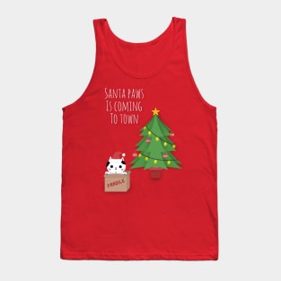 'Santa Paws Is Coming To Town' Tank Top